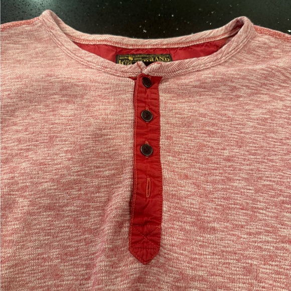 Lucky Brand Red Henley Shirt - Picture 6 of 7